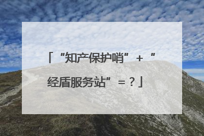 “知产保护哨”+“经盾服务站”=？