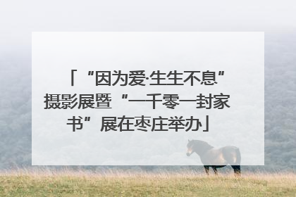 “因为爱·生生不息”摄影展暨“一千零一封家书”展在枣庄举办