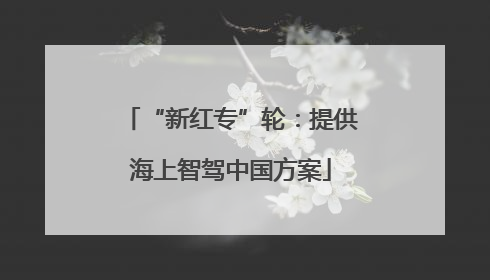 “新红专”轮：提供海上智驾中国方案