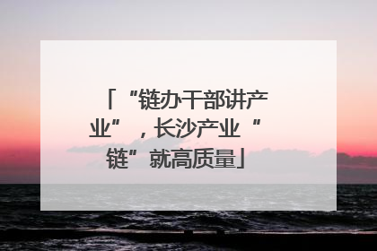 “链办干部讲产业”，长沙产业“链”就高质量