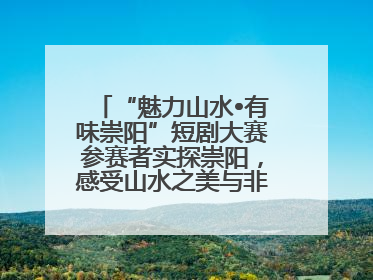 “魅力山水•有味崇阳”短剧大赛参赛者实探崇阳，感受山水之美与非遗文化“提琴戏”魅力