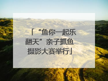 “鱼你一起乐翻天”亲子抓鱼摄影大赛举行