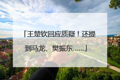 王楚钦回应质疑！还提到马龙、樊振东……