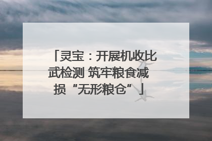 灵宝：开展机收比武检测 筑牢粮食减损“无形粮仓”