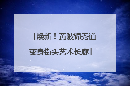 焕新！黄陂锦秀道变身街头艺术长廊