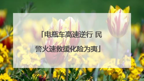 电瓶车高速逆行 民警火速救援化险为夷