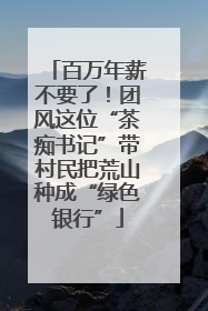 百万年薪不要了！团风这位“茶痴书记”带村民把荒山种成“绿色银行”
