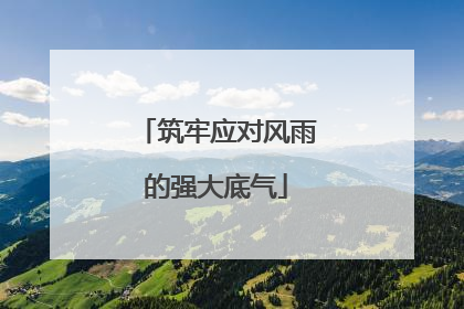 筑牢应对风雨的强大底气