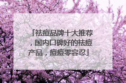 祛痘品牌十大推荐，国内口碑好的祛痘产品，痘痘零容忍