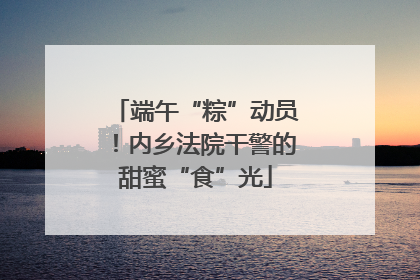 端午“粽”动员！内乡法院干警的甜蜜“食”光