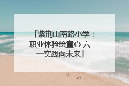 紫荆山南路小学：职业体验绘童心 六一实践向未来