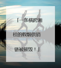 一条横跨湘桂的假烟供销链被摧毁！