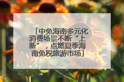 中免海南多元化消费场景不断“上新”，点燃夏季海南免税旅游市场