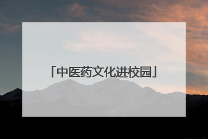 中医药文化进校园