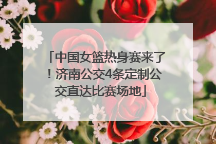 中国女篮热身赛来了！济南公交4条定制公交直达比赛场地