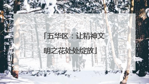 五华区：让精神文明之花处处绽放