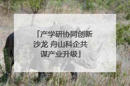 产学研协同创新沙龙 舟山科企共谋产业升级