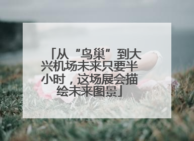 从“鸟巢”到大兴机场未来只要半小时，这场展会描绘未来图景