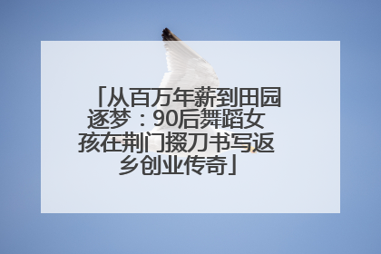 从百万年薪到田园逐梦：90后舞蹈女孩在荆门掇刀书写返乡创业传奇