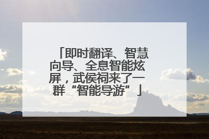 即时翻译、智慧向导、全息智能炫屏，武侯祠来了一群“智能导游”