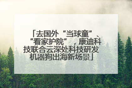去国外“当球童”、“看家护院”，康迪科技联合云深处科技研发机器狗出海新场景