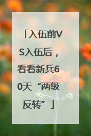 入伍前VS入伍后，看看新兵60天“两级反转”