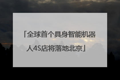 全球首个具身智能机器人4S店将落地北京
