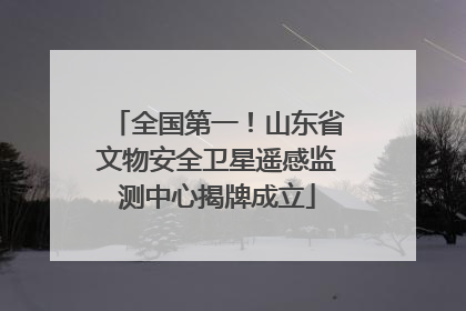 全国第一！山东省文物安全卫星遥感监测中心揭牌成立