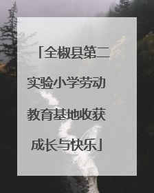 全椒县第二实验小学劳动教育基地收获成长与快乐