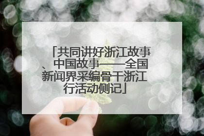 共同讲好浙江故事、中国故事——全国新闻界采编骨干浙江行活动侧记