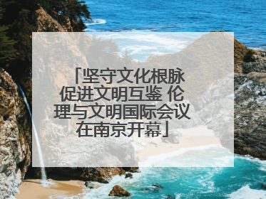 坚守文化根脉 促进文明互鉴 伦理与文明国际会议在南京开幕