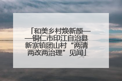 和美乡村焕新颜——铜仁市印江自治县新寨镇团山村“两清两改两治理”见闻