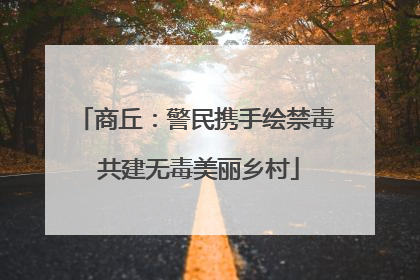 商丘：警民携手绘禁毒 共建无毒美丽乡村