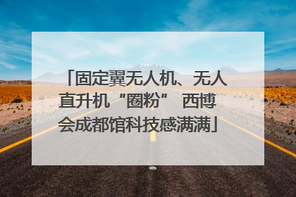 固定翼无人机、无人直升机“圈粉” 西博会成都馆科技感满满