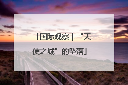 国际观察｜“天使之城”的坠落