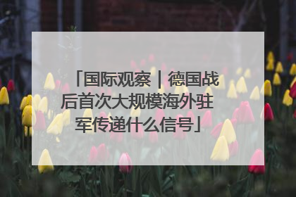 国际观察｜德国战后首次大规模海外驻军传递什么信号