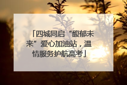 四城同启“馥郁未来”爱心加油站，温情服务护航高考