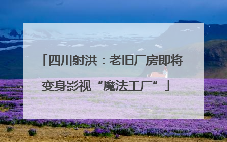 四川射洪：老旧厂房即将变身影视“魔法工厂”