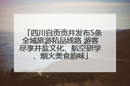 四川自贡贡井发布5条全域旅游精品线路 游客尽享井盐文化、航空研学、烟火美食韵味