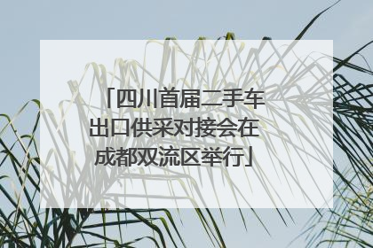 四川首届二手车出口供采对接会在成都双流区举行