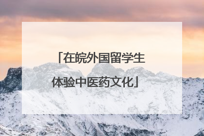 在皖外国留学生体验中医药文化