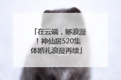 在云端，够浪漫！神仙居520集体婚礼浪漫再续