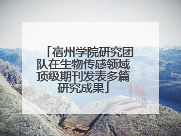 宿州学院研究团队在生物传感领域顶级期刊发表多篇研究成果