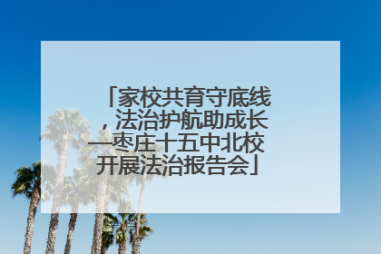 家校共育守底线，法治护航助成长—枣庄十五中北校开展法治报告会