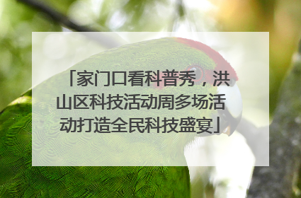 家门口看科普秀，洪山区科技活动周多场活动打造全民科技盛宴