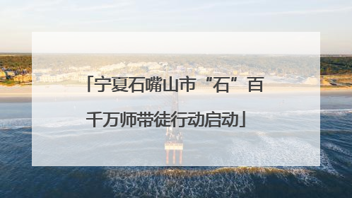 宁夏石嘴山市“石”百千万师带徒行动启动