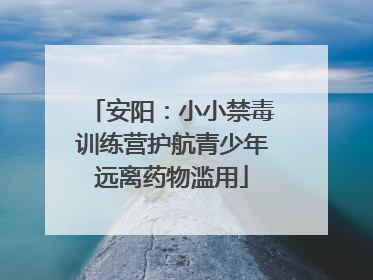 安阳：小小禁毒训练营护航青少年远离药物滥用