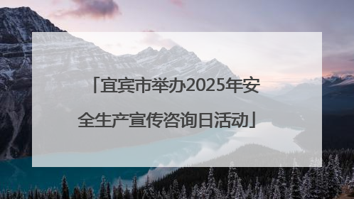 宜宾市举办2025年安全生产宣传咨询日活动