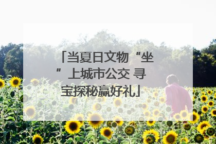 当夏日文物“坐”上城市公交 寻宝探秘赢好礼