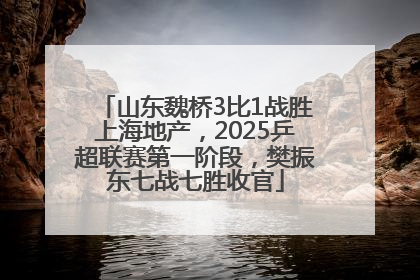 山东魏桥3比1战胜上海地产，2025乒超联赛第一阶段，樊振东七战七胜收官